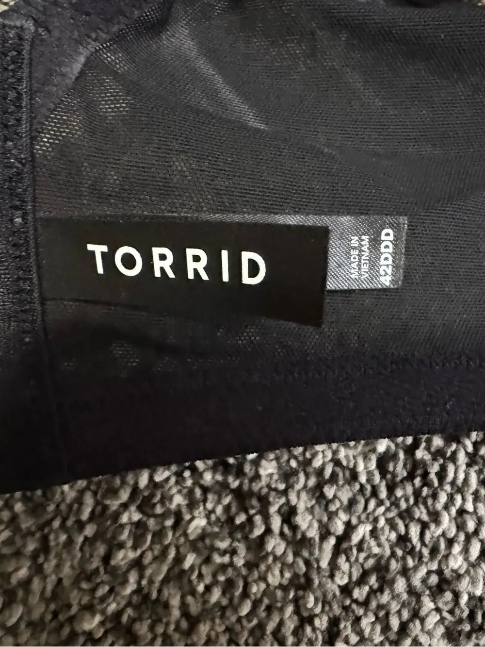 torrid Lace Plunge Bra in Black - 42DDD